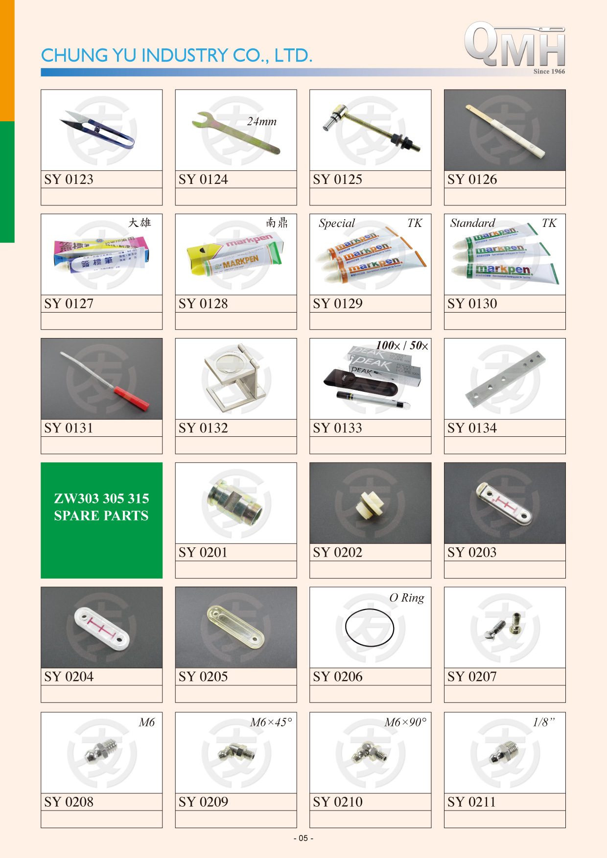 ZW 305 315 Spare Parts